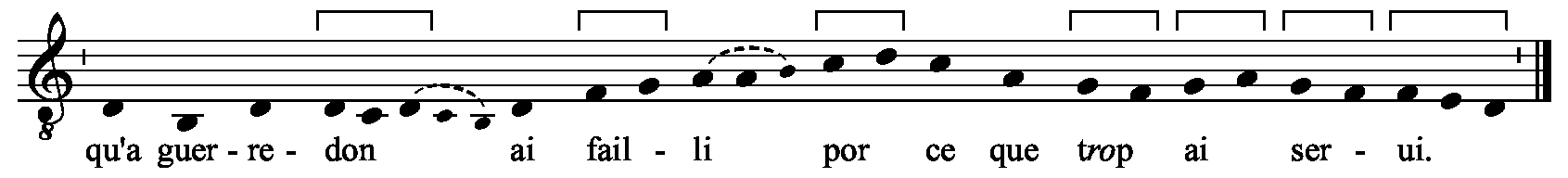 Refrain musical notation